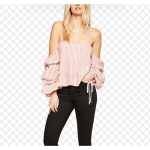 Bardot Off Shoulder Sweetheart Neckline Blouse Top Size 4